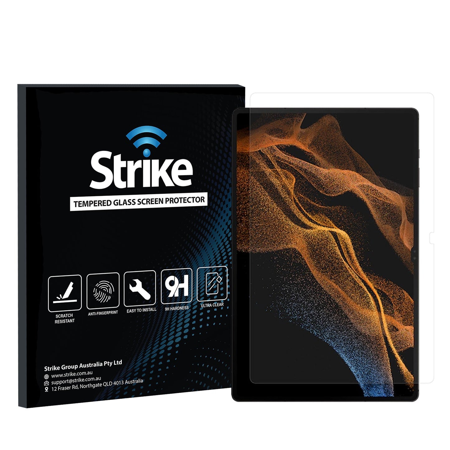 Strike Tempered Glass Screen Protector for Samsung Galaxy Tab S8 Ultra