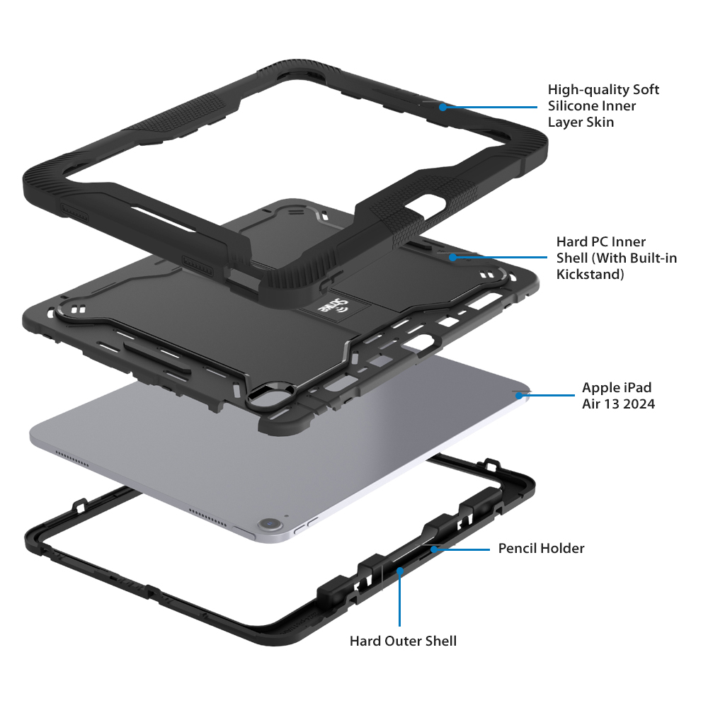 Strike Rugged Case for Apple iPad Air 13 (M3/M2)