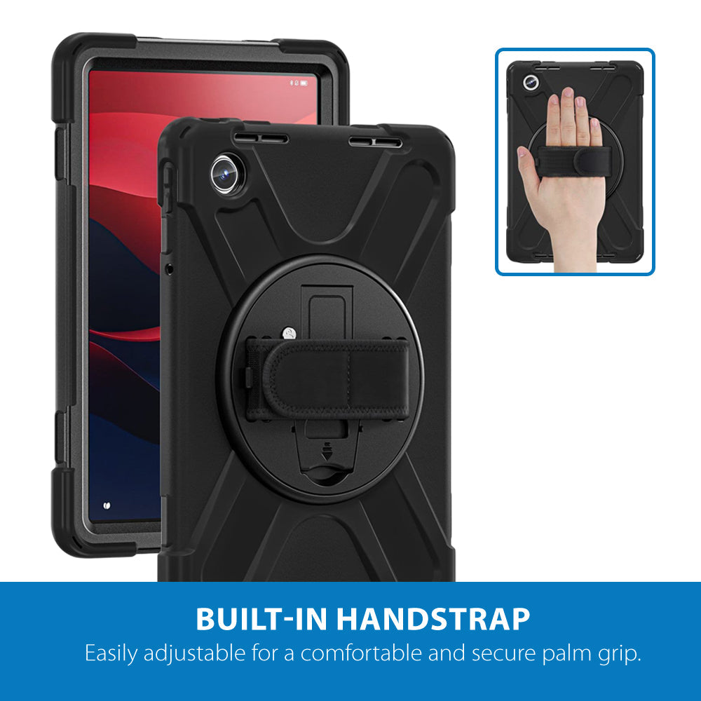 Strike Rugged Case with Hand Strap and Lanyard for Lenovo Idea Tab 11 & Smart Tab M11