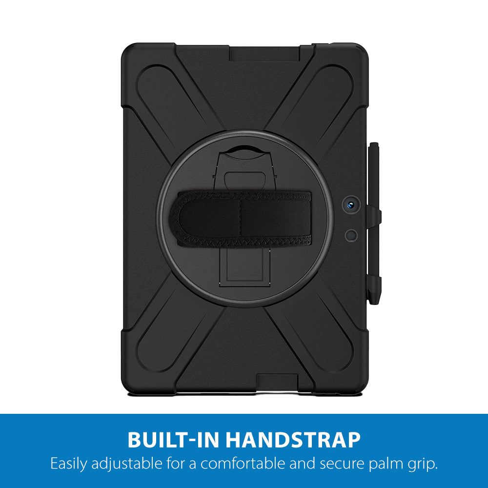 Strike Rugged Case with Hand Strap and Lanyard for Microsoft Surface Pro X
