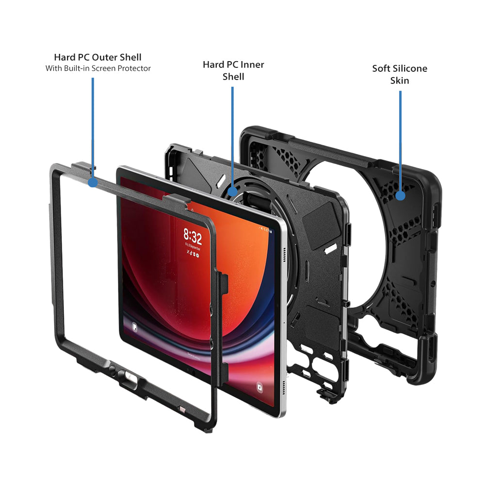 Strike Protector Case for Samsung Galaxy Tab S10 FE/S9 FE/S9/S8/S7