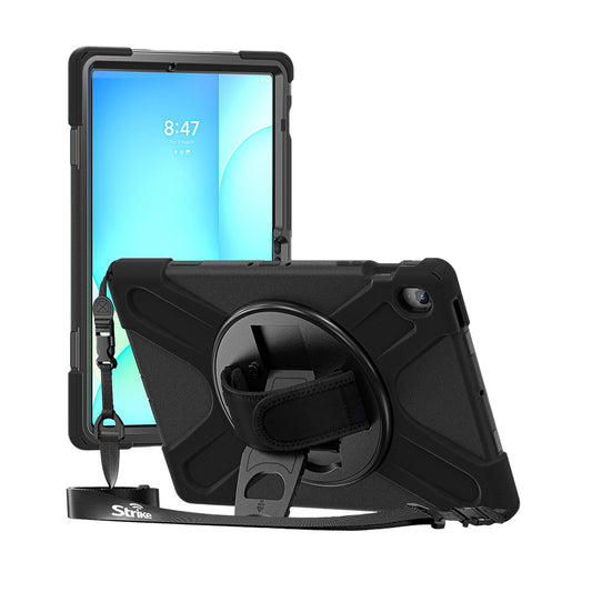Strike Rugged Case with Hand Strap and Lanyard for Samsung Galaxy Tab S10 FE+