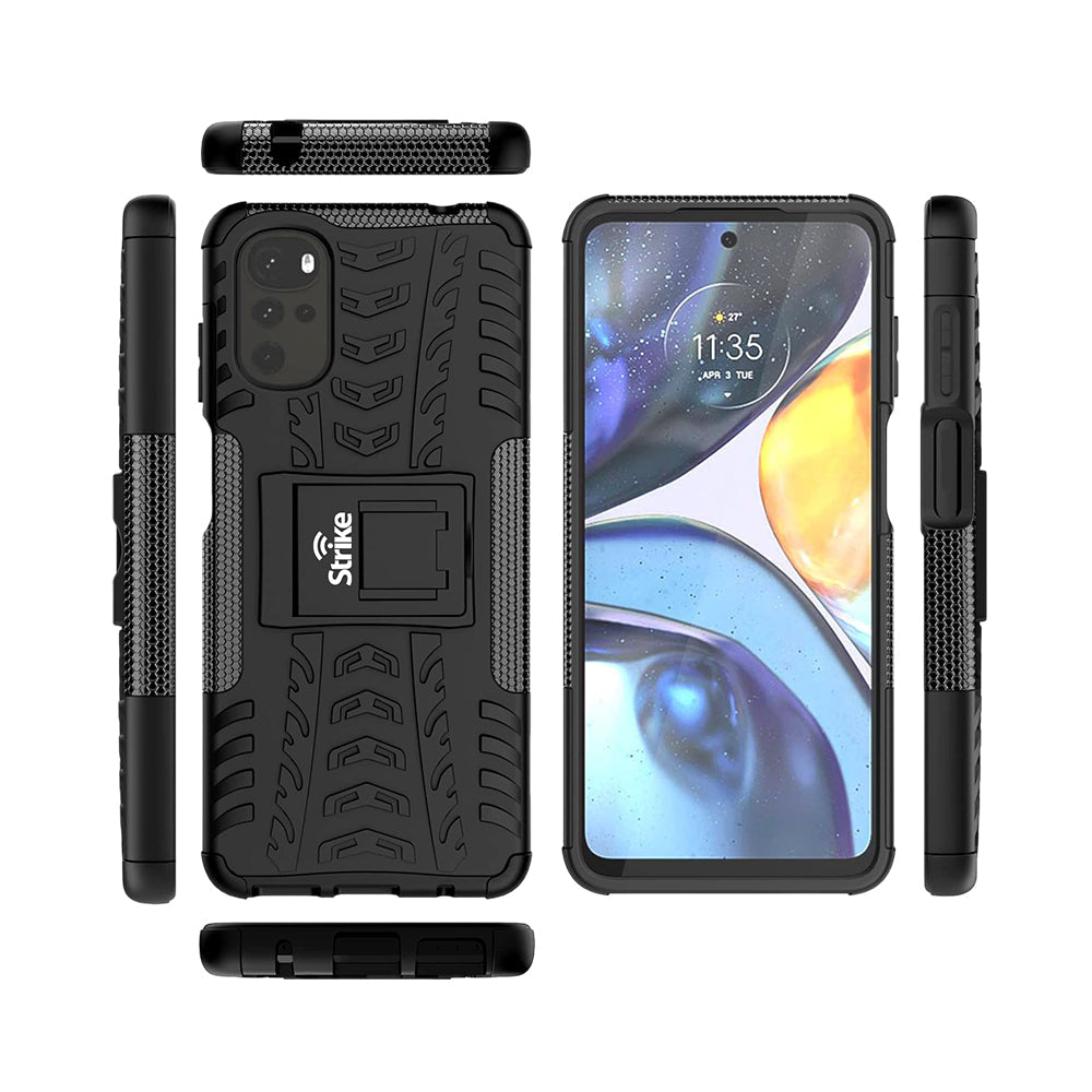 Strike Rugged Case for Motorola Moto E32 (Black)