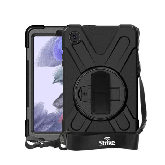 Strike Rugged Tablet Case with Hand Strap and Lanyard for Samsung Galaxy Tab A7 Lite