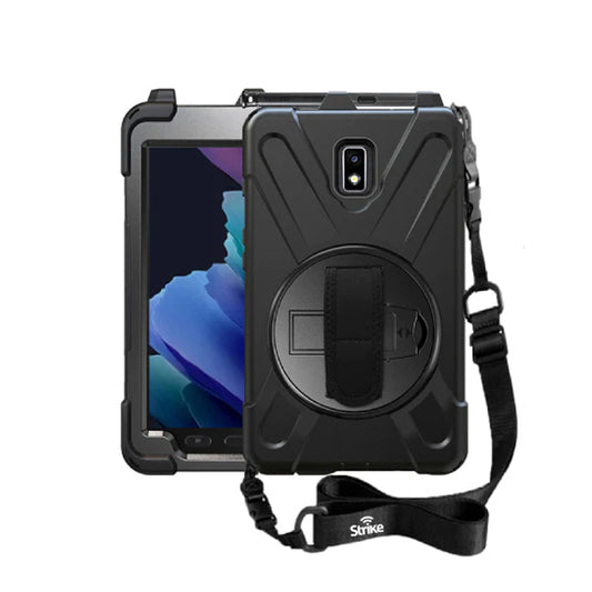Strike Rugged Case with Hand Strap and Lanyard for Samsung Galaxy Tab Active3