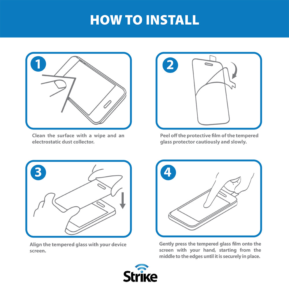 Strike Tempered Glass Screen Protector for Apple iPhone 15 Pro Max