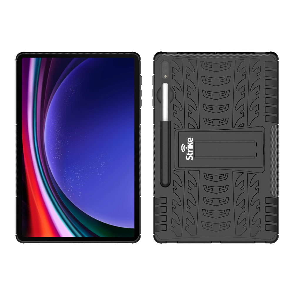 Strike Rugged Case for Samsung Galaxy Tab S9+/S9 FE+ (Black)