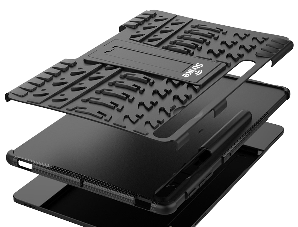 Strike Rugged Case for Samsung Galaxy Tab S9+/S9 FE+ (Black)