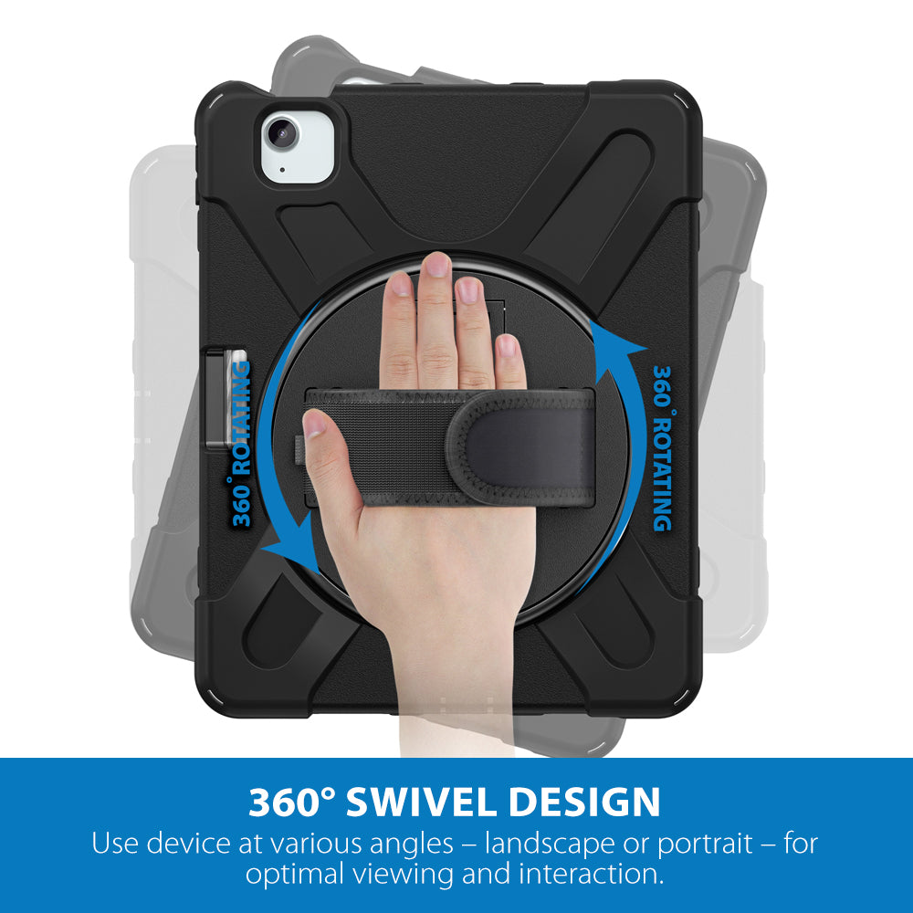 Strike Rugged Case with Hand Strap and Lanyard for Apple iPad Air 11 (2024)