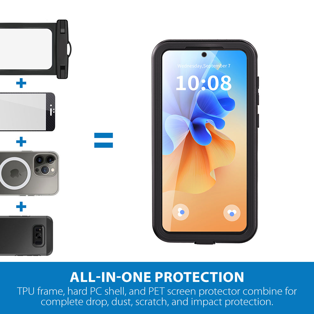 Strike Waterproof Case for Samsung Galaxy A56 (Black)