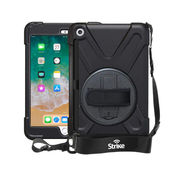 Strike Rugged Tablet Case with Hand Strap and Lanyard for Apple iPad 9.7 (5th & 6th Gen)