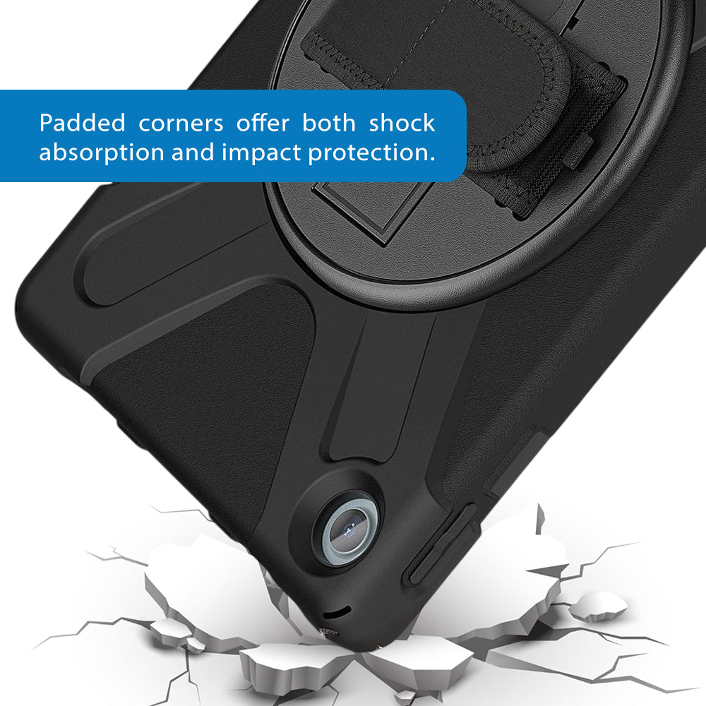 Strike Rugged Case with Hand Strap and Lanyard for Lenovo Tab M10 Plus (3rd Gen)