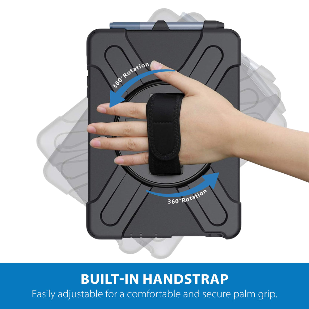 Strike Rugged Case with Hand Strap and Lanyard for Microsoft Surface Go 1/2/3/4