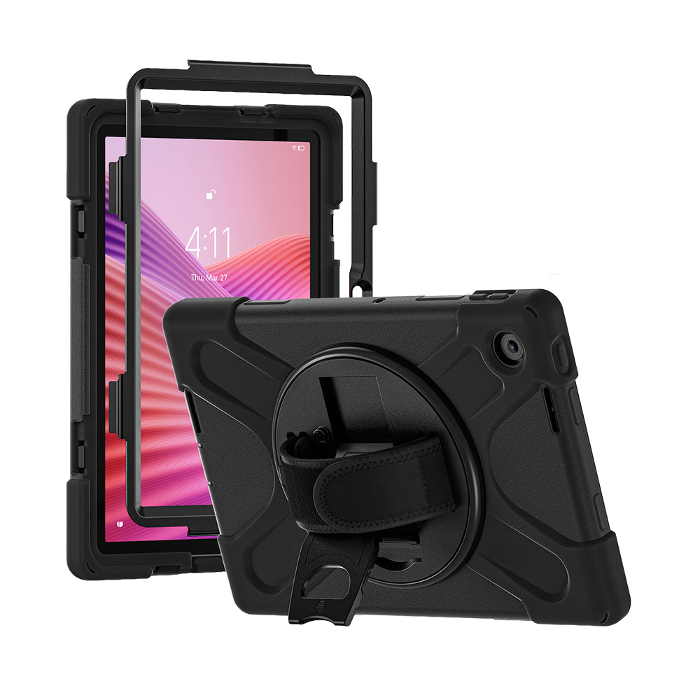 Strike Rugged Case with Hand Strap and Lanyard for Lenovo Tab 10"