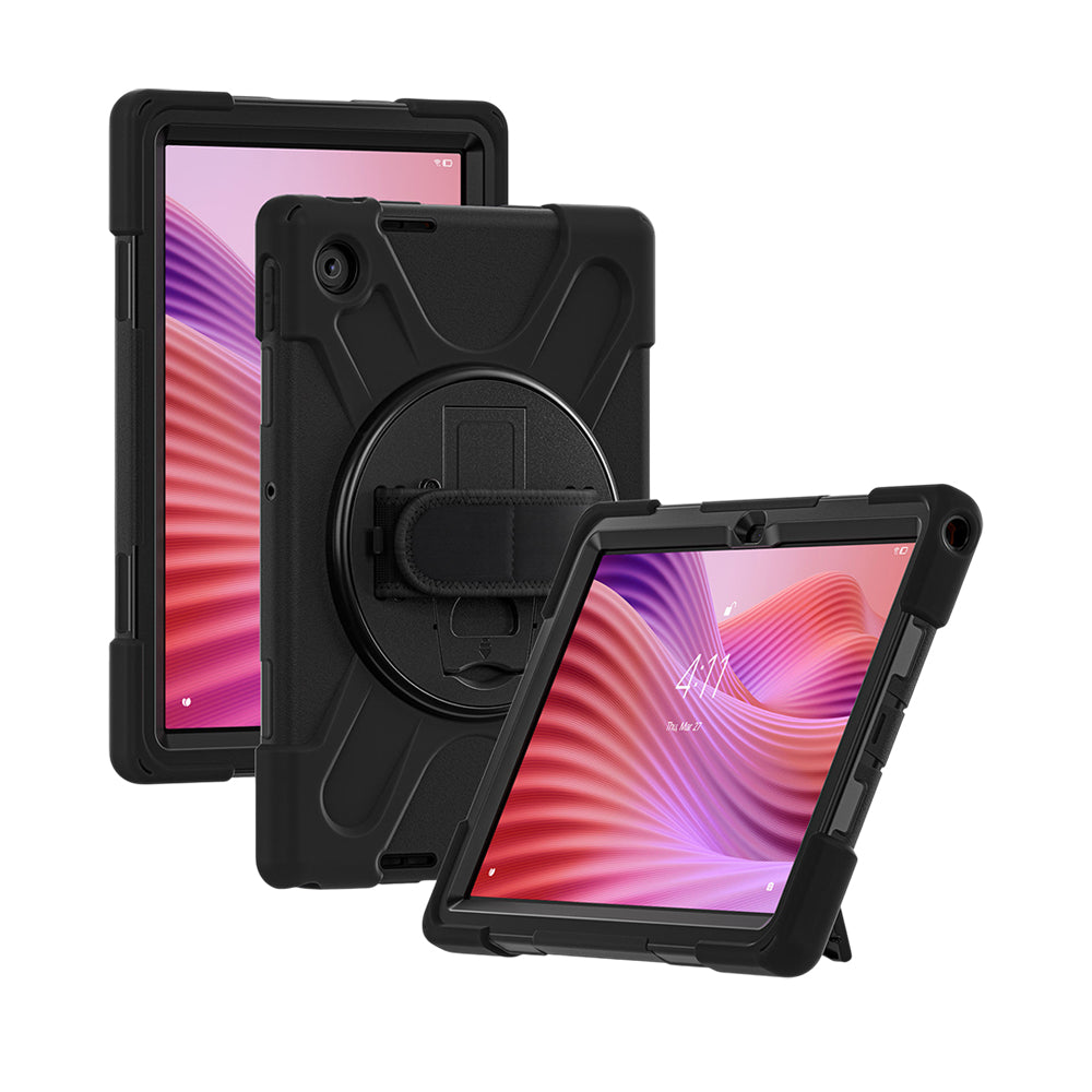 Strike Rugged Case with Hand Strap and Lanyard for Lenovo Tab 10"