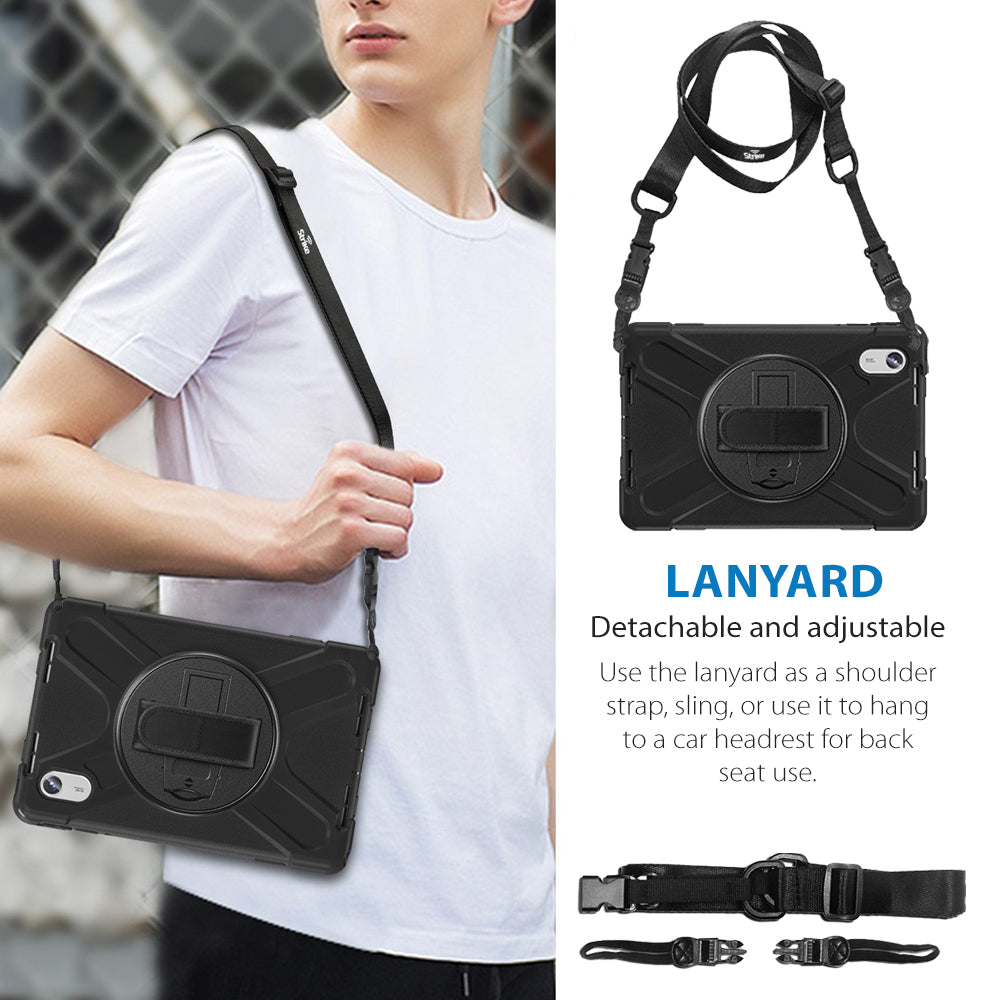 Strike Rugged Case with Hand Strap and Lanyard for Samsung Galaxy Tab A11+