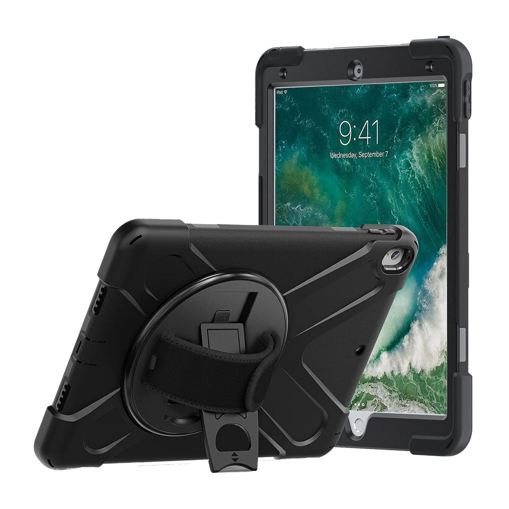 Strike Rugged Tablet Case with Hand Strap and Lanyard for Apple iPad Pro 10.5"