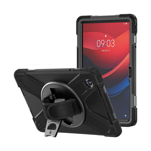 Strike Rugged Case with Hand Strap and Lanyard for Lenovo Smart Tab M11