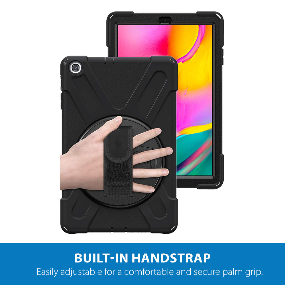 Strike Rugged Tablet Case with Hand Strap and Lanyard for Samsung Galaxy Tab A 10.1" (2019)