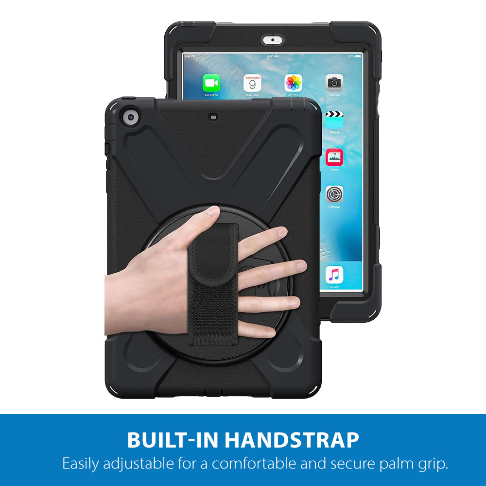 Strike Rugged Tablet Case with Hand Strap and Lanyard for Samsung Galaxy Tab A 9.7"