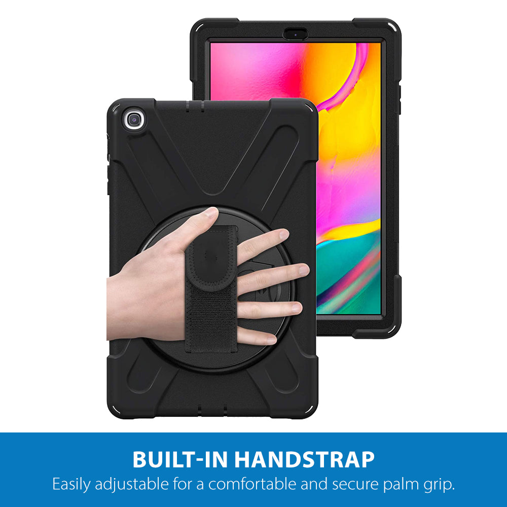 Strike Rugged Tablet Case with Hand Strap and Lanyard for Samsung Galaxy Tab A 8" (2019)