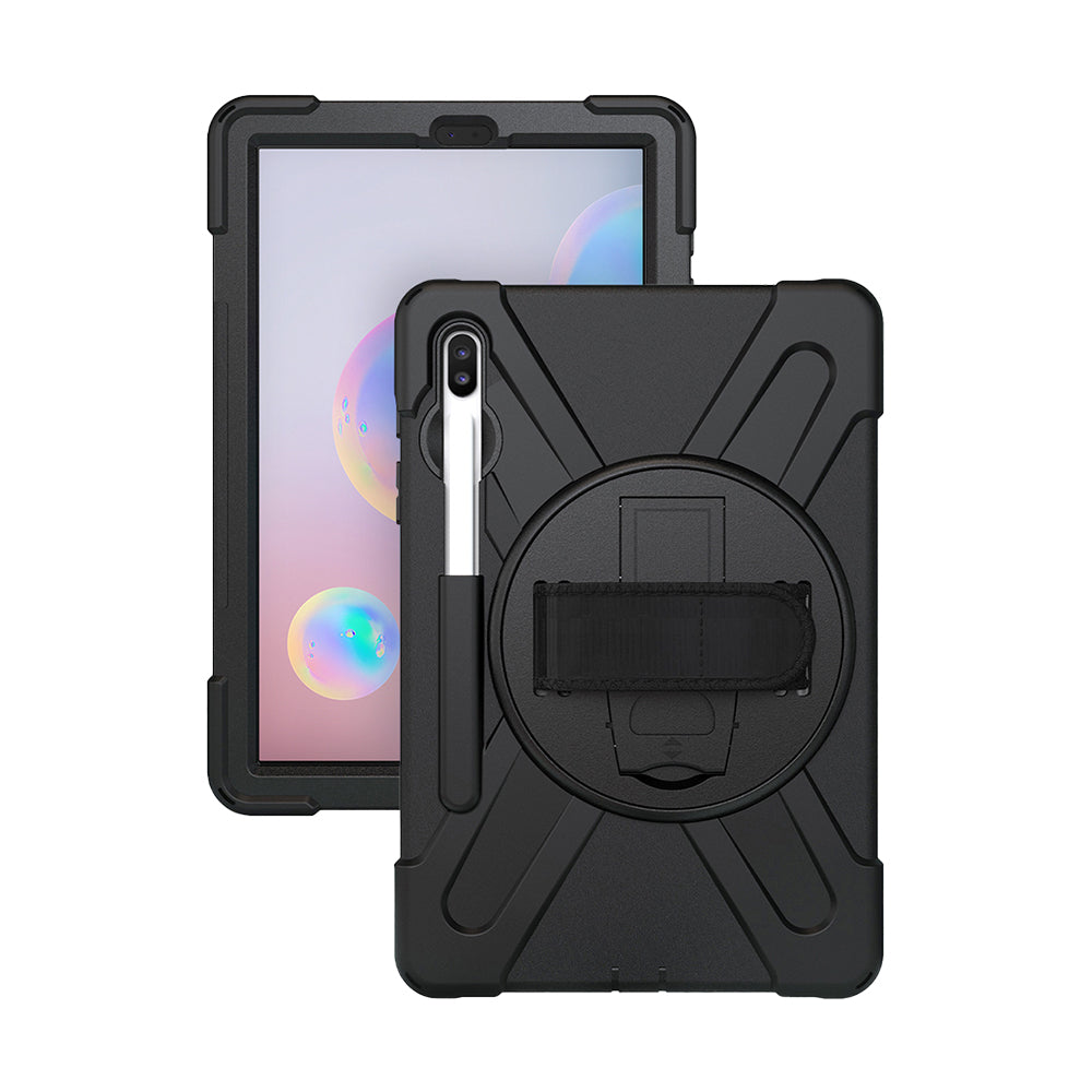 Strike Rugged Tablet Case with Hand Strap and Lanyard for Samsung Galaxy Tab S6