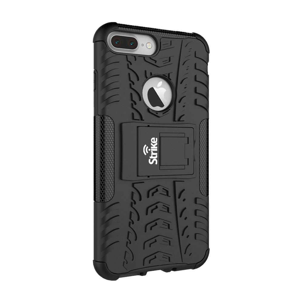 Strike Rugged Phone Case for Apple iPhone 7 Plus and iPhone 8 Plus (Black)