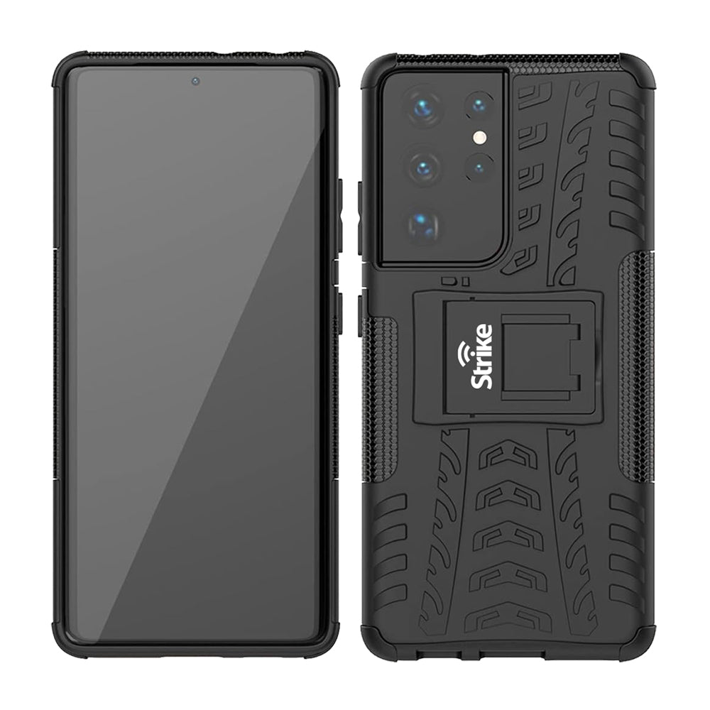 Strike Rugged Phone Case for Samsung Galaxy S21 Ultra 5G (Black)