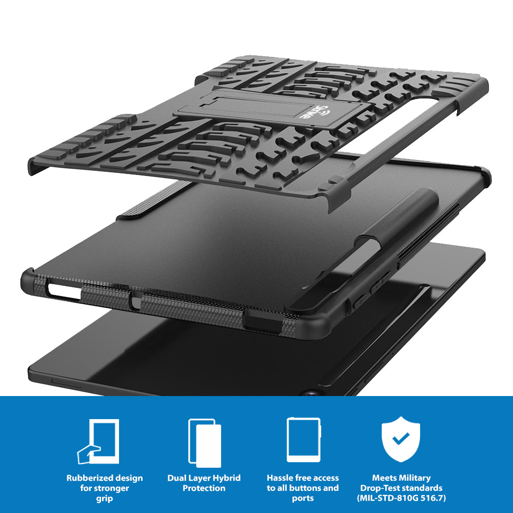 Strike Rugged Tablet Case for Samsung Galaxy Tab S6 (Black)