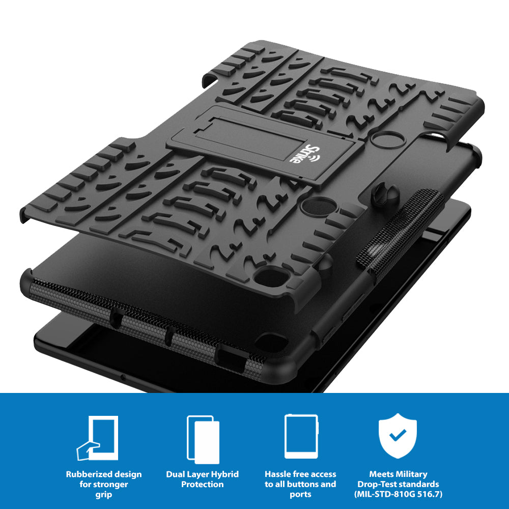 Strike Rugged Tablet Case for Samsung Galaxy Tab S6 Lite (Black)