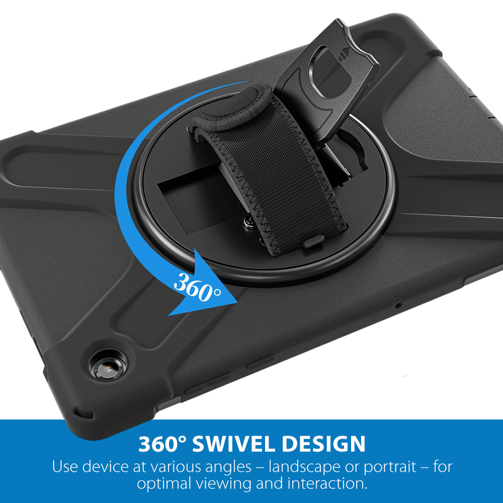 Strike Rugged Case with Hand Strap and Lanyard for Samsung Galaxy Tab A11+