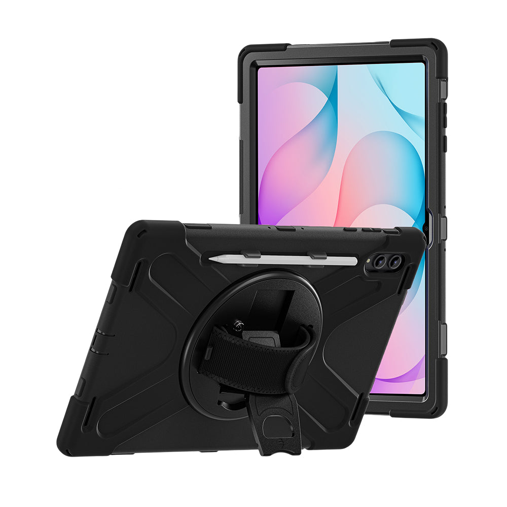 Strike Rugged Case with Hand Strap and Lanyard for Samsung Galaxy Tab S12 Ultra