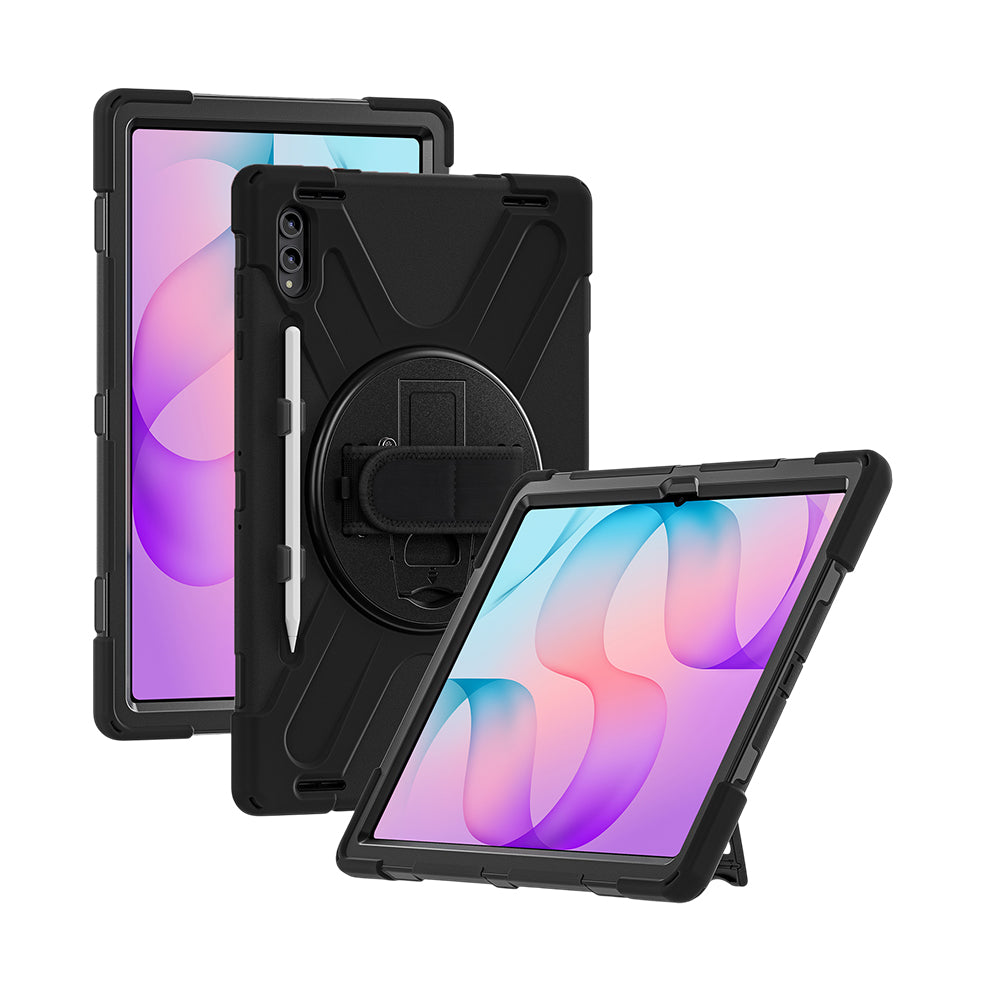 Strike Rugged Case with Hand Strap and Lanyard for Samsung Galaxy Tab S12 Ultra