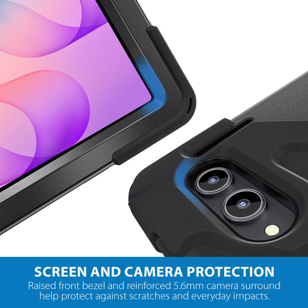 Strike Rugged Case with Hand Strap and Lanyard for Samsung Galaxy Tab S12 Ultra