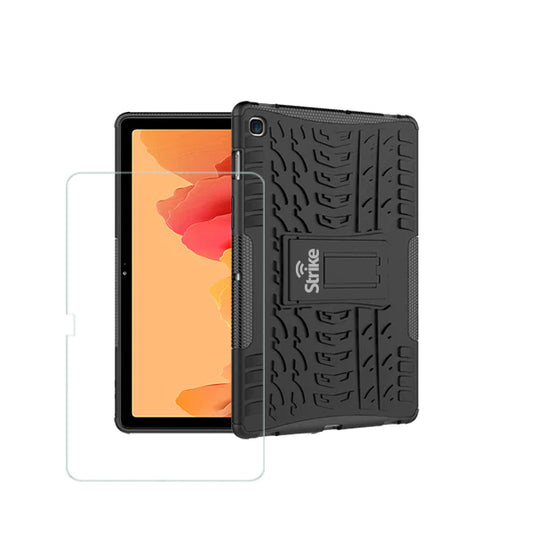 Strike Rugged Case with Tempered Glass Screen Protector for Samsung Galaxy Tab A7 (2020)