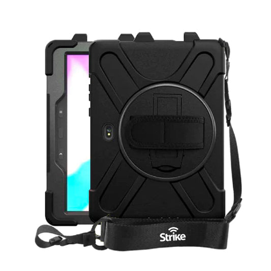 Strike Rugged Tablet Case with Hand Strap and Lanyard for Samsung Galaxy Tab Active Pro & Tab Active4 Pro