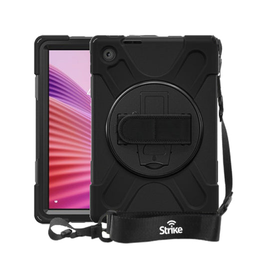 Strike Rugged Case with Hand Strap and Lanyard for Lenovo Tab 10"