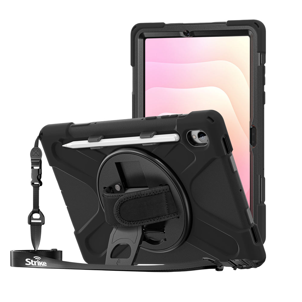Strike Rugged Case with Hand Strap and Lanyard for Samsung Galaxy Tab S11