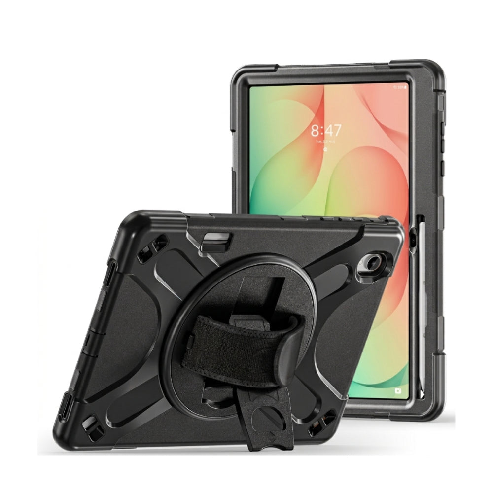 Strike Rugged Case with Hand Strap and Lanyard for Samsung Galaxy Tab S12+