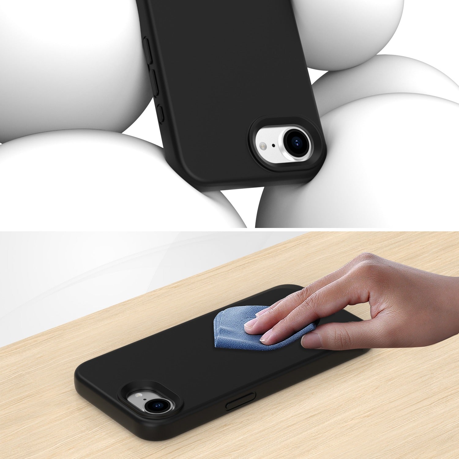 Strike Silicone Case for Apple iPhone 17e/16e (Black)