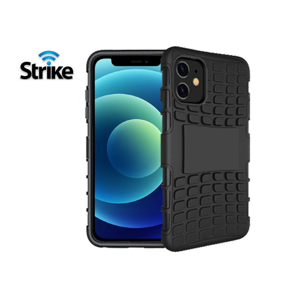 Strike Rugged Case with Tempered Glass Screen Protector for Apple iPhone 12 Mini-image-2