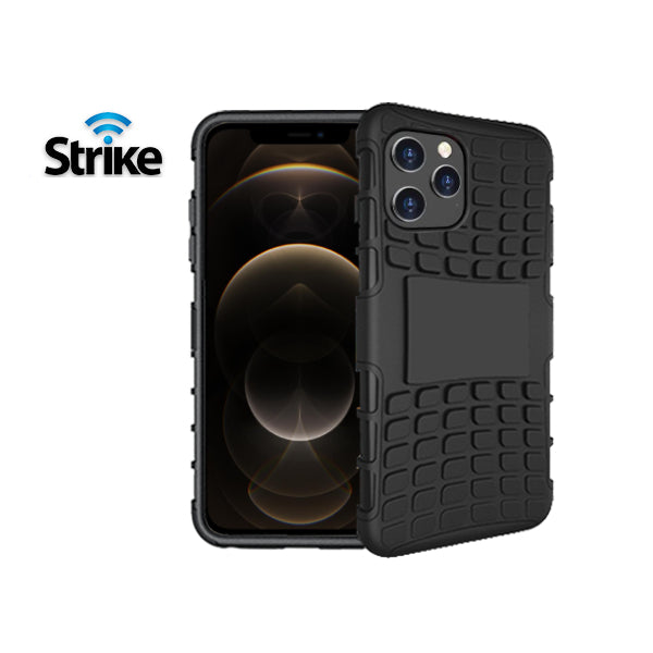 Strike Rugged Case with Tempered Glass Screen Protector for Apple iPhone 12 Pro Max-image-2