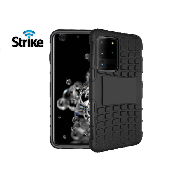 Strike Rugged Case with Tempered Glass Screen Protector for Samsung Galaxy S20 Ultra-image-2