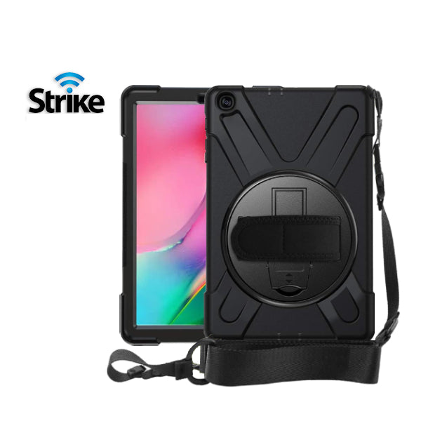 Strike Rugged Case with Hand Strap and Lanyard for Samsung Galaxy Tab A 10.1" (2019)-Image-1